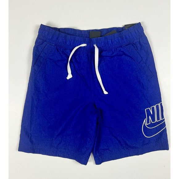Brand New Nike Sportswear Alumni Woven Flow Shorts BlueMedium